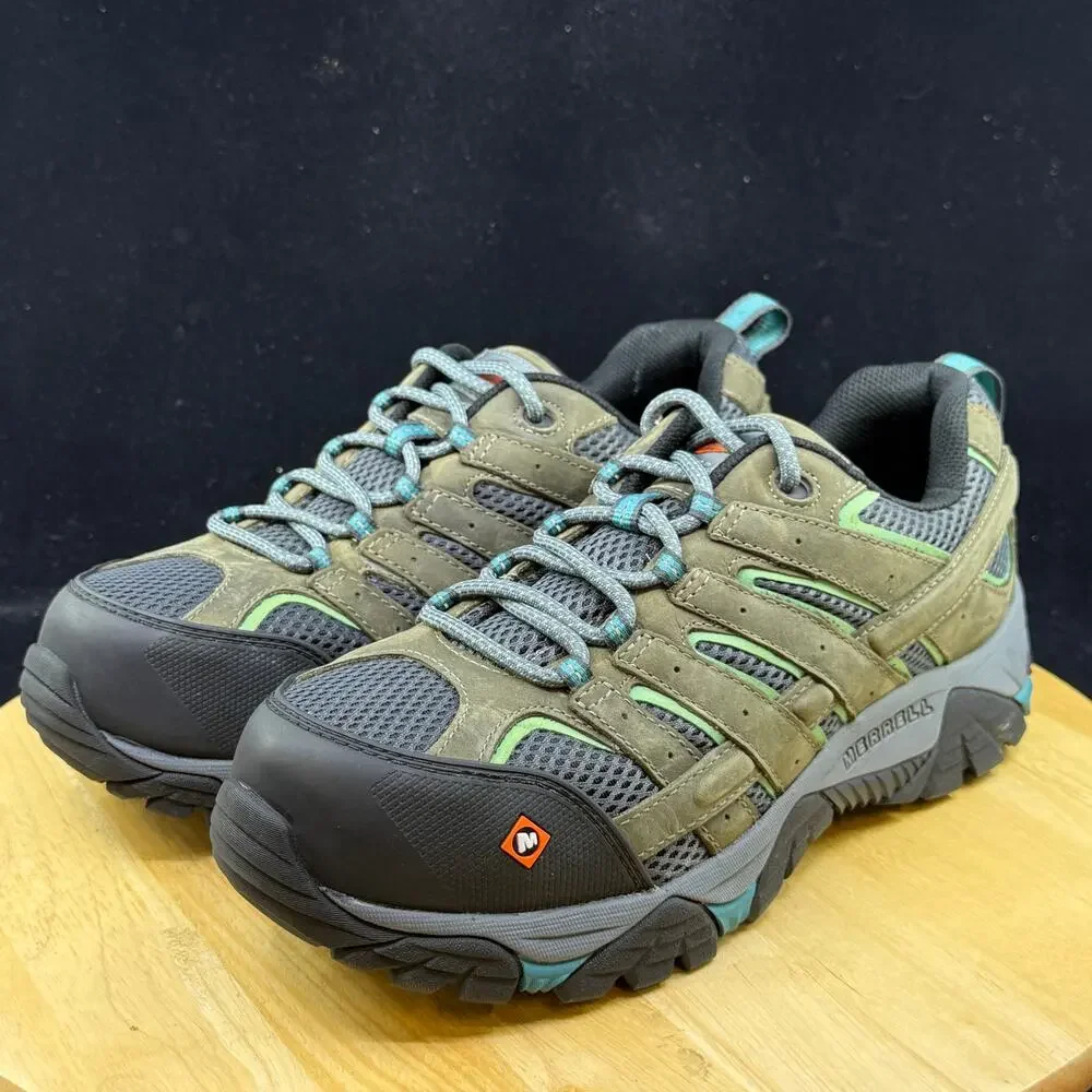 MERRELL Moab Vertex Vent Composite Safety Toe Women's Work Shoes J11582 Sz 9.5 M
